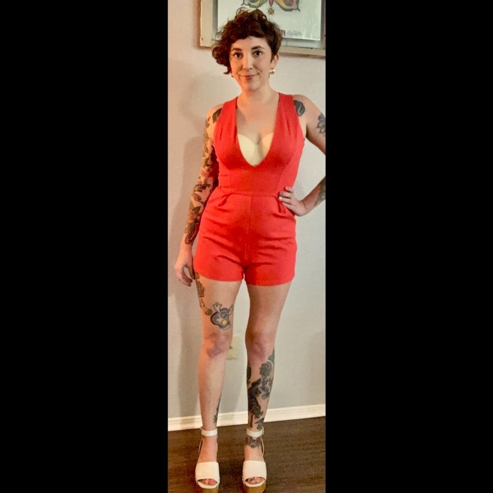 Sexy Red Romper